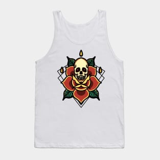 skull rose Tank Top